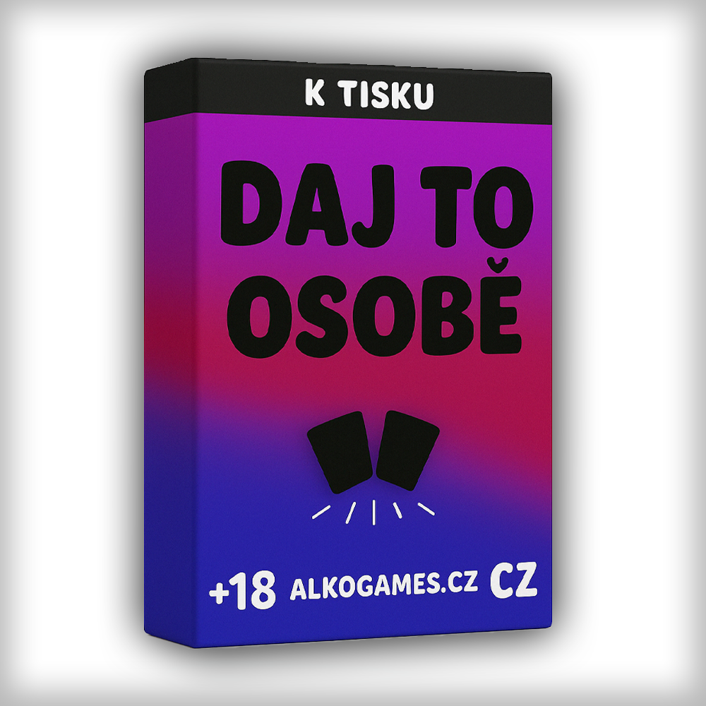 Spiel "Gib es jemandem" (K Tisku)